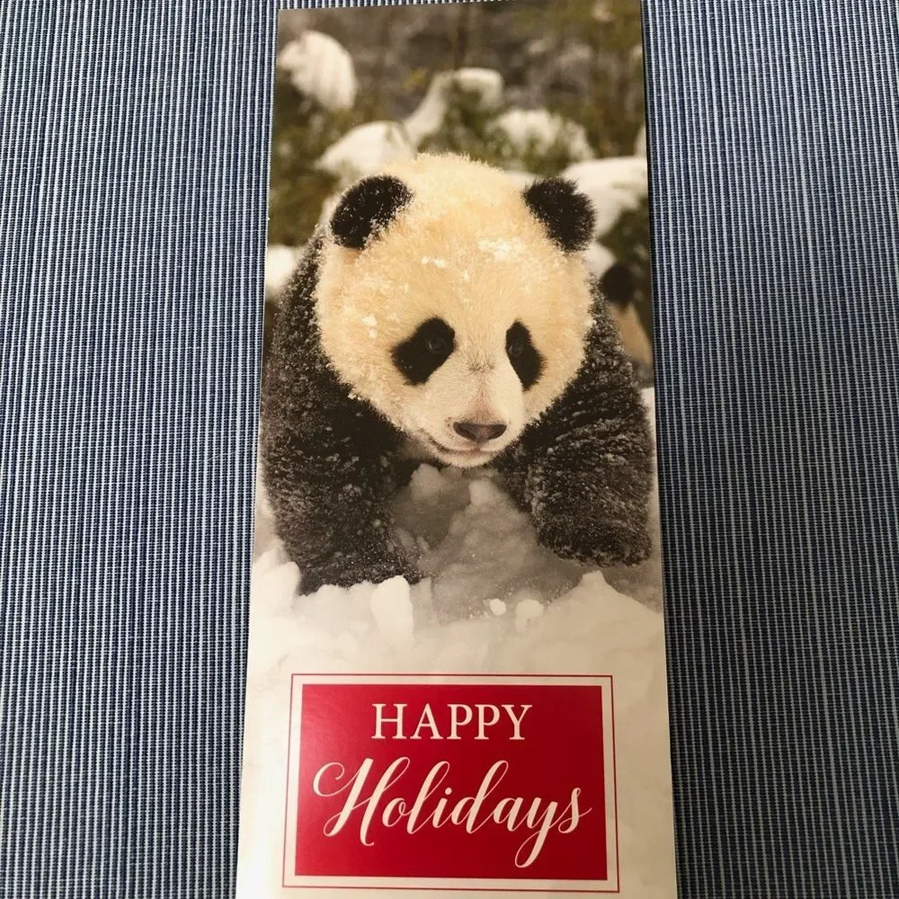 Five (5) World Wildlife Fund Christmas Cards